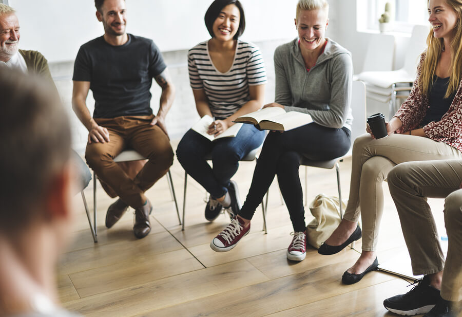 A Guide to Protecting Your Mental Health and Sobriety During Hurricane Season A group therapy session for Cocaine Addiction at Harmony Treatment and Wellness Center.
